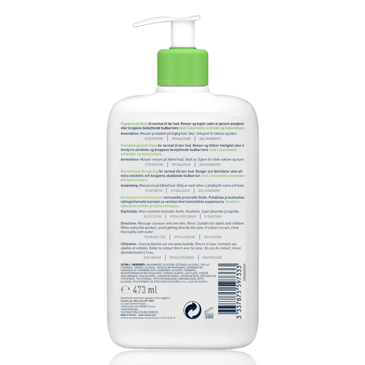 CERAVE Hydrating Cleanser 473ml