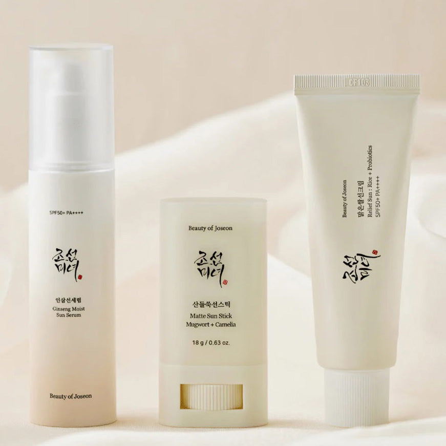 Beauty Of Joseon Perfect Hanbang Sun Trio Relief Sun + Matte Sun Stick + Sun Serum