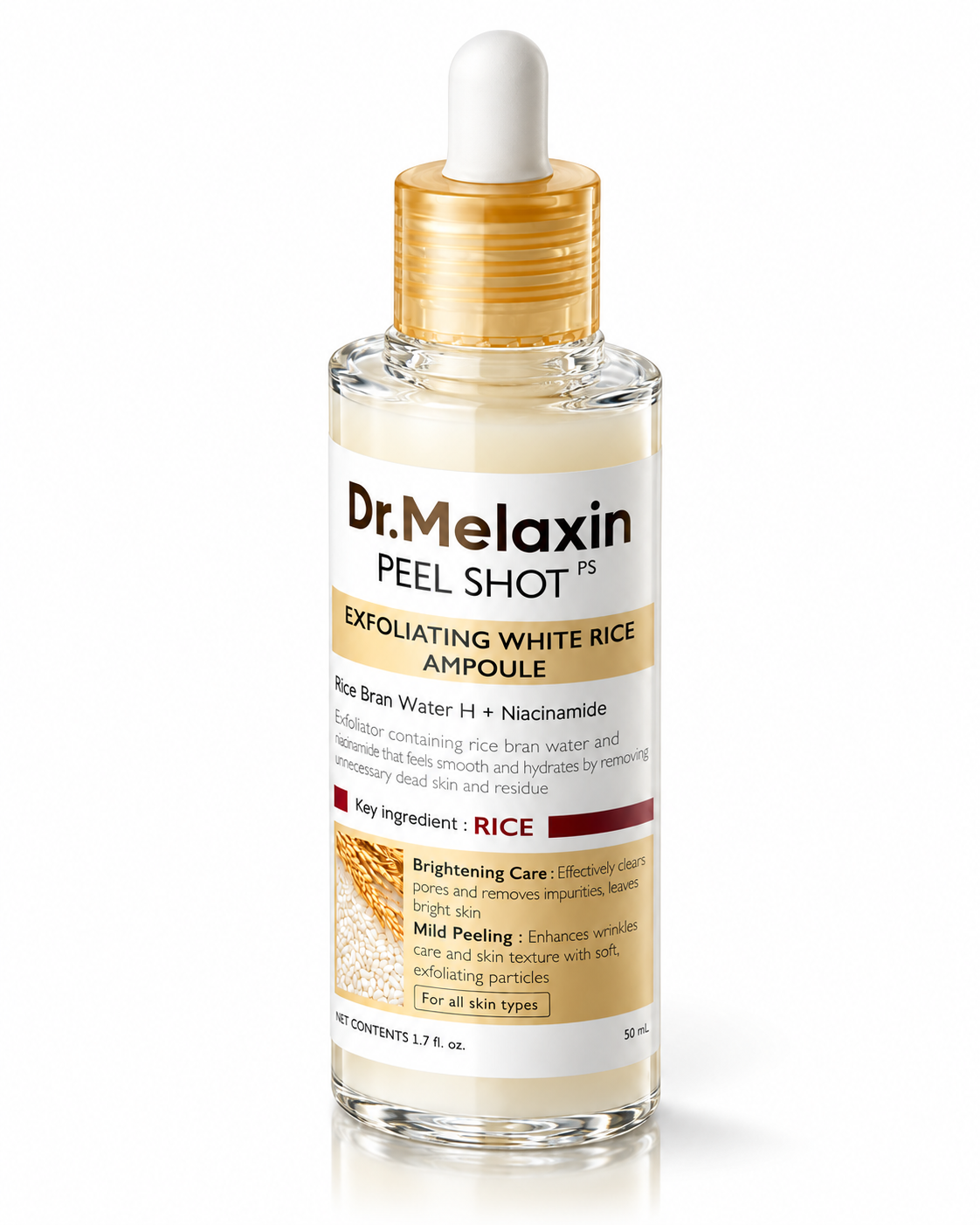 Dr. Melaxin Peel Shot Exfoliating White Rice Ampoule 80ml