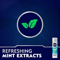 NIVEA MEN Shaving Gel Fresh Cool Mint Extracts 200ml