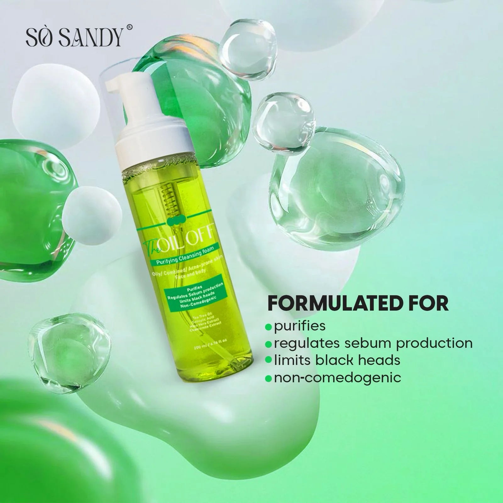 So Sandy THE OIL OFF PURIFING CLEANSING FOAM 200ML