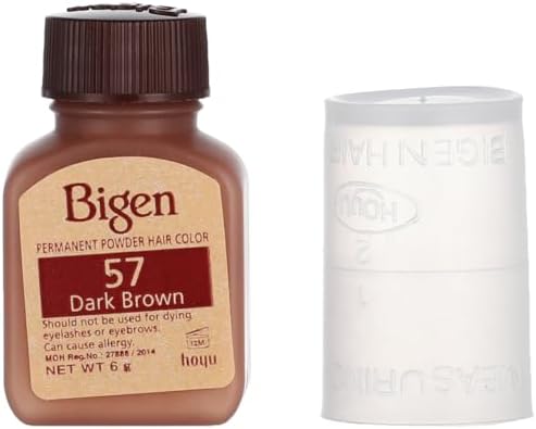 Bigen Permanent Powder Hair Color 57 Dark Brown