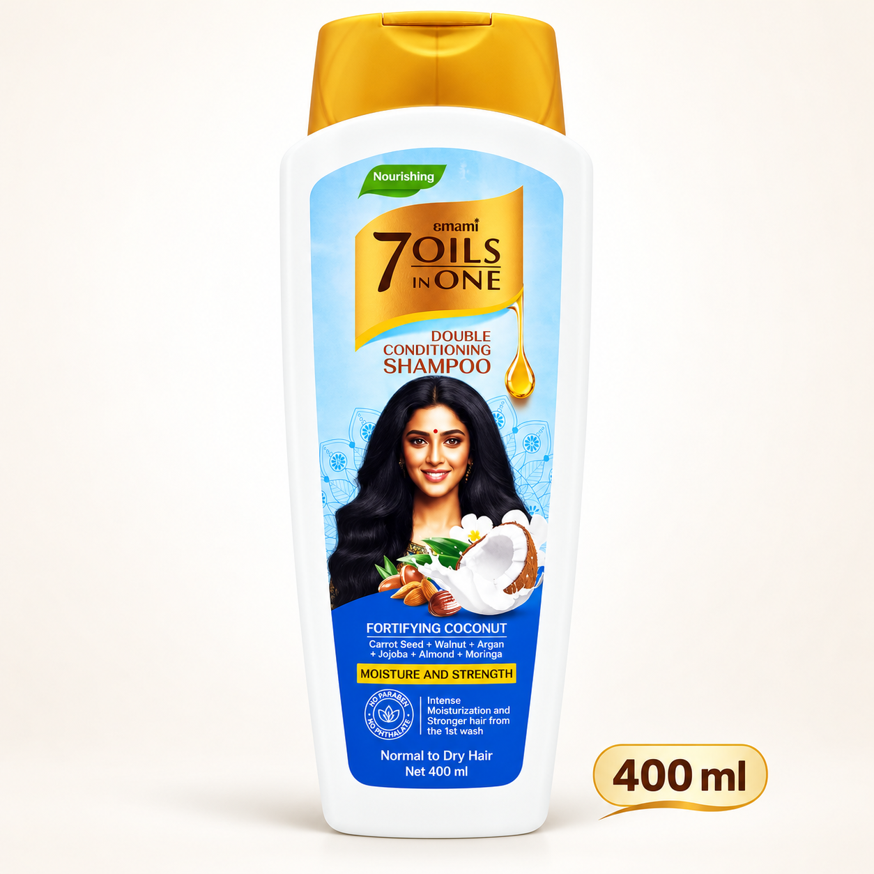 Emami 7 Oils in One Double Conditioning Shampoo Coconut 400 ML