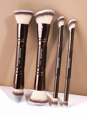 Maange Makeup Brush brown 4Pcs