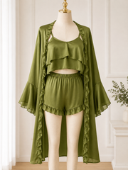 Women’s 3Pcs Ruffle Lounge Set