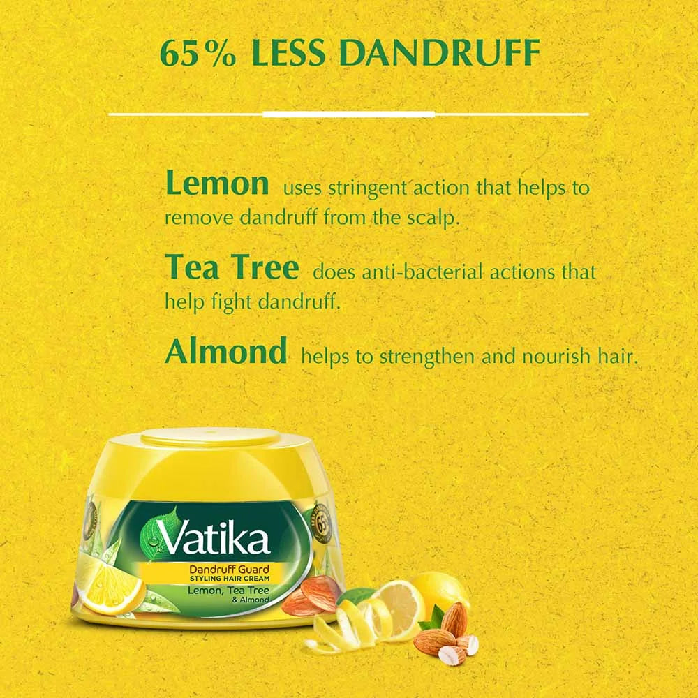 Vatika Naturals Anti-Dandruff Styling Hair Cream 125g