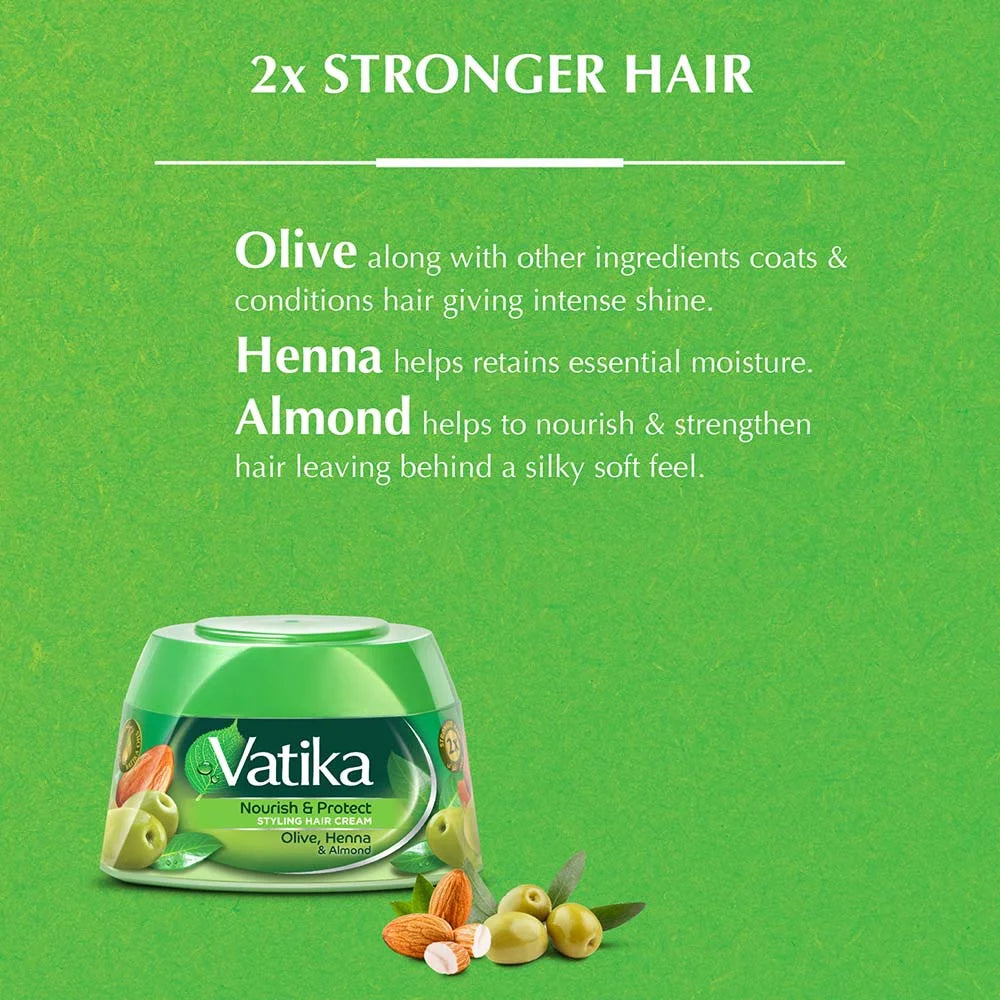 Vatika Naturals Nourish and Protect Styling Hair Cream 125g