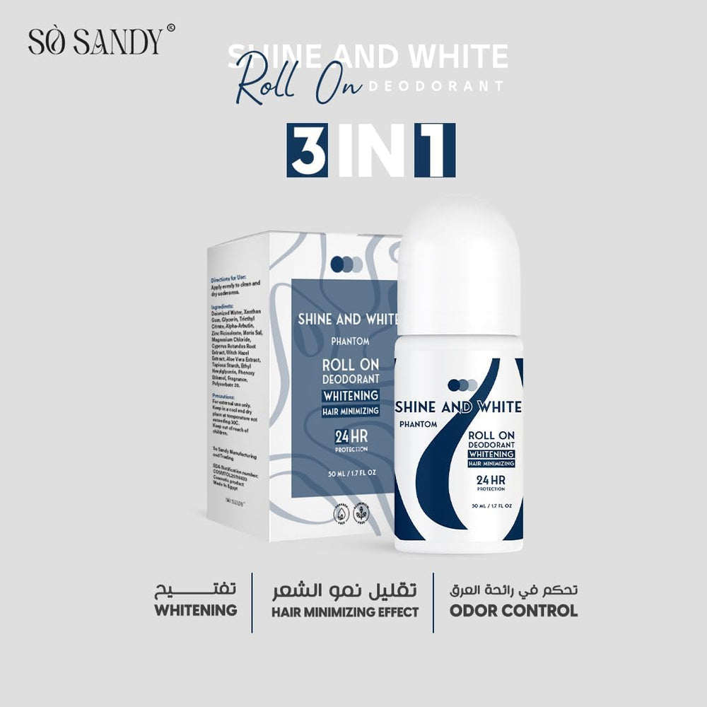 SHINE AND WHITE WHITENING ROLL-ON PHANTOM 50ML