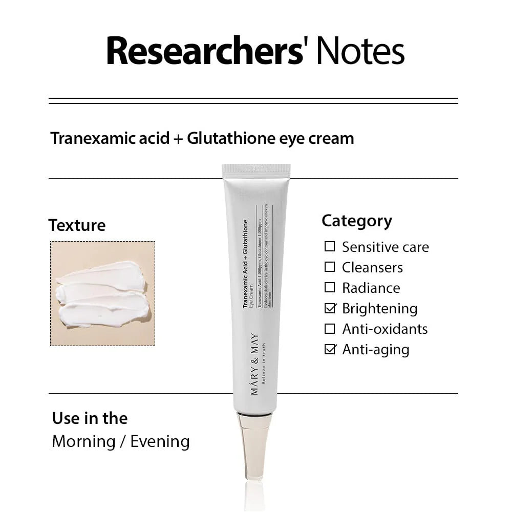 Mary and May Tranexamic Acid + Glutathione Eye Cream 12g