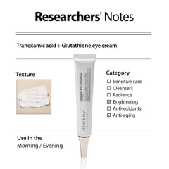 Mary and May Tranexamic Acid + Glutathione Eye Cream 12g