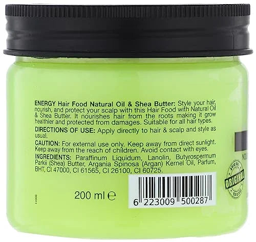 Energy Hair Food with Natural Oil & Shea Butter 200ml