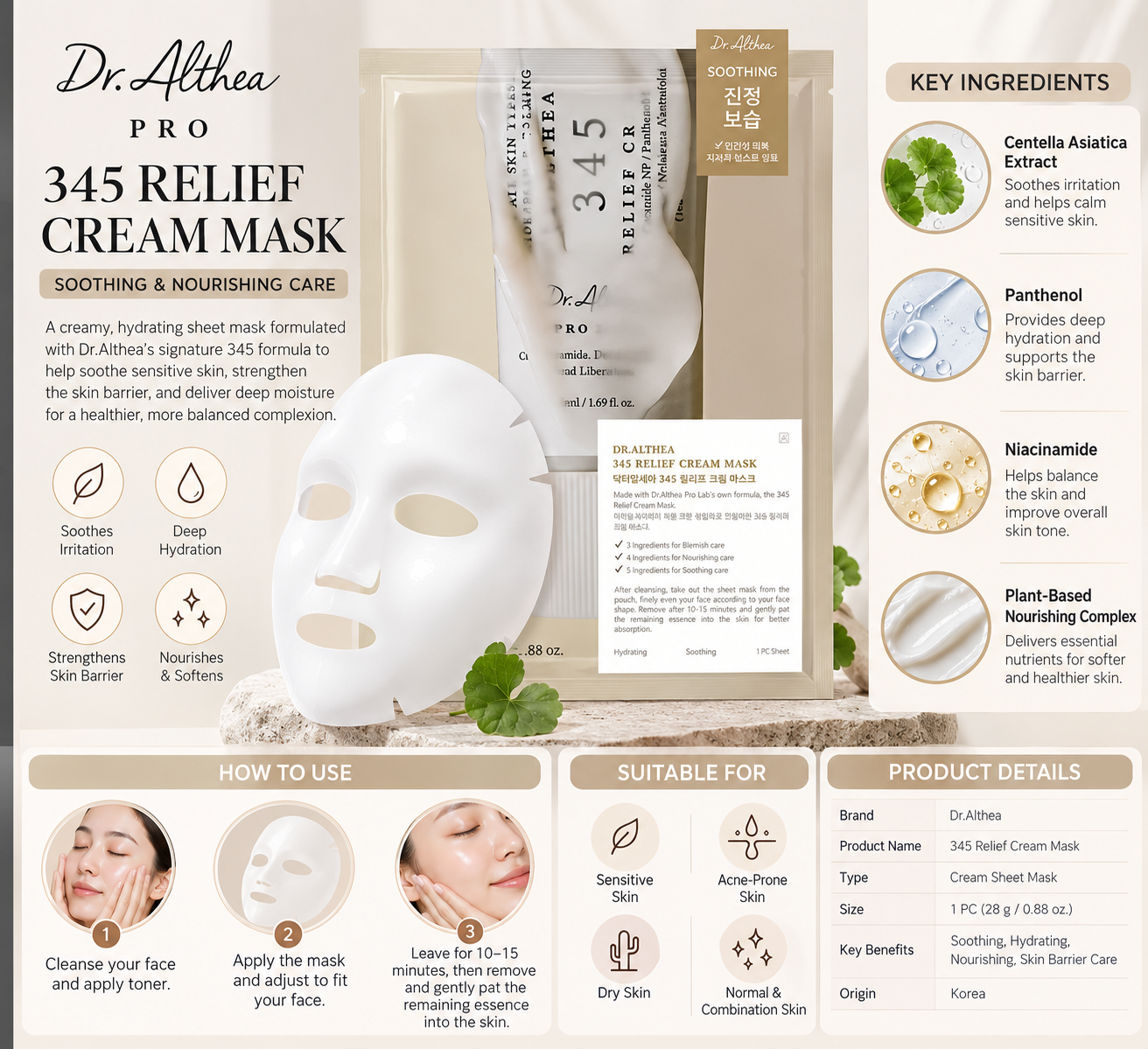 Dr.Althea - 345 Cream Mask 25g