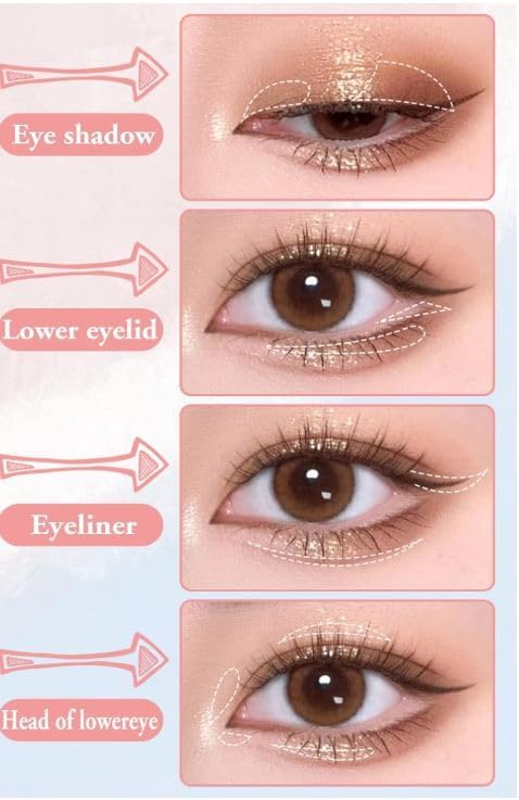 Lovi 3 Pcs Eyebrow Brush & Eyeshadow-Concealer Makeup Brush Set
