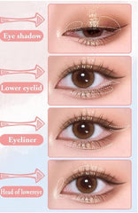 Lovi 3 Pcs Eyebrow Brush & Eyeshadow-Concealer Makeup Brush Set