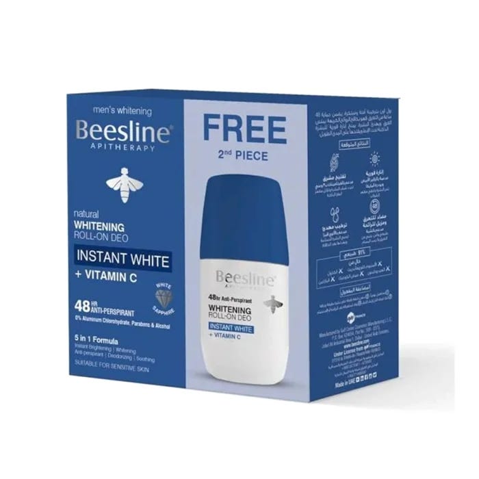 beesline Whitening Roll On Deodorant Instant White 1+1 50 ml