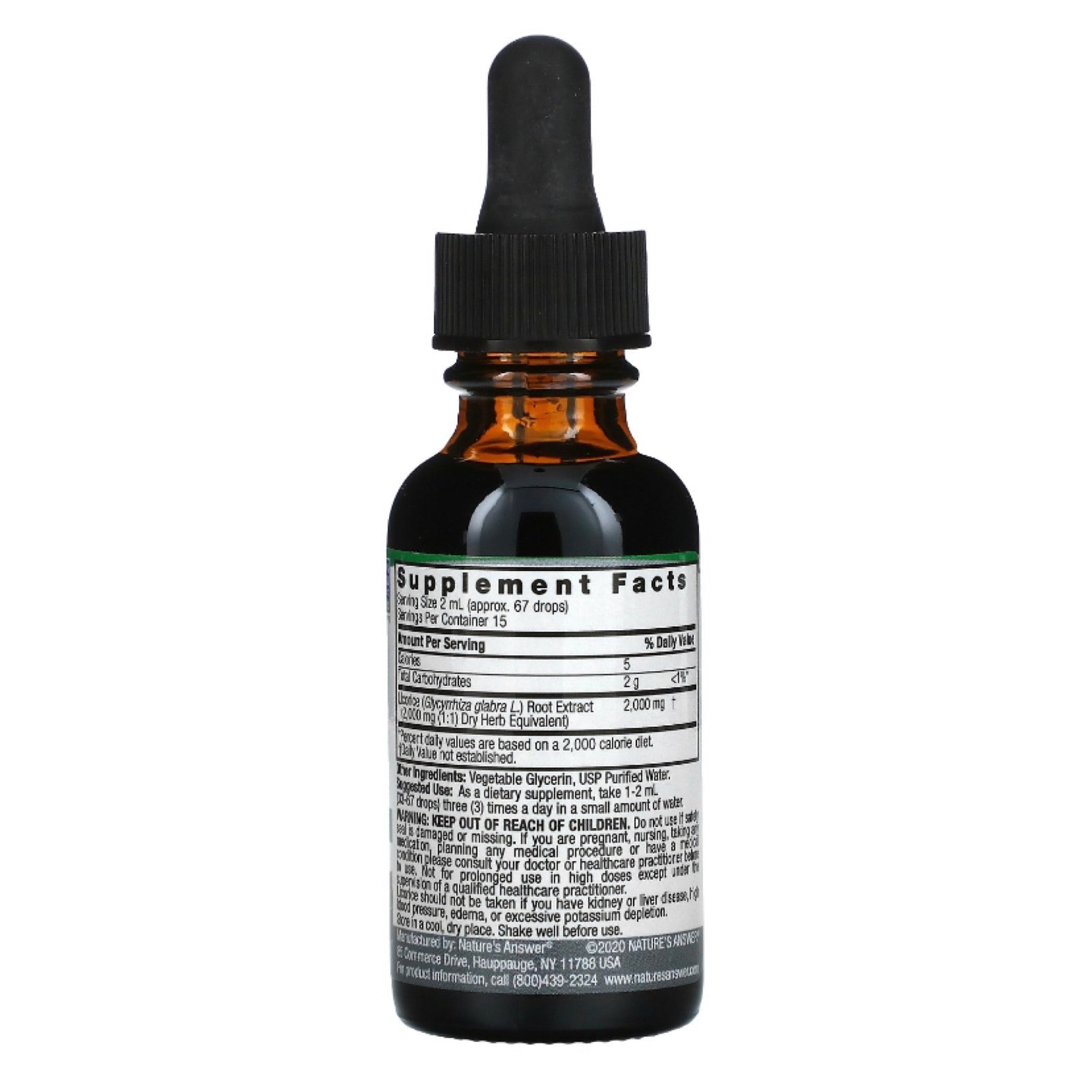Natures Answer ARM-AXE Licorice Root Supplement 30ml