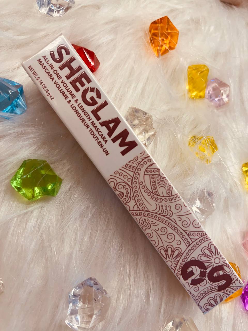 Sheglam All-In-One Volume and Length Mascara-waterproof brugundy