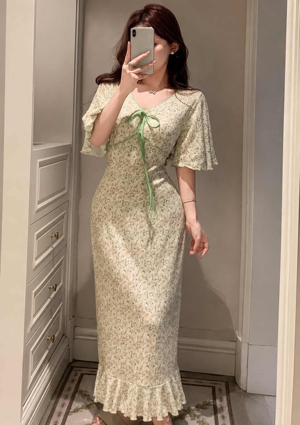 Women's Floral Print Maxi Dress