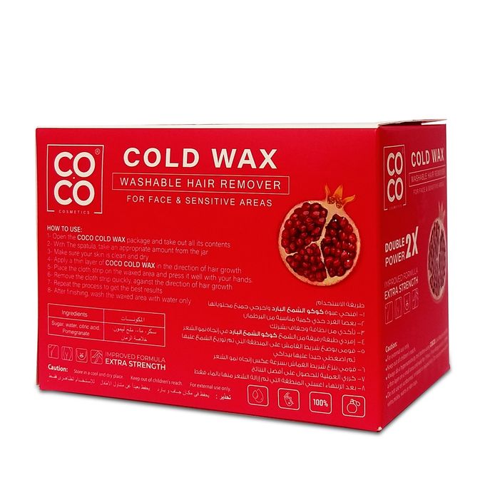 Coco Wax Cold Wax - Pomegranate - 250gm
