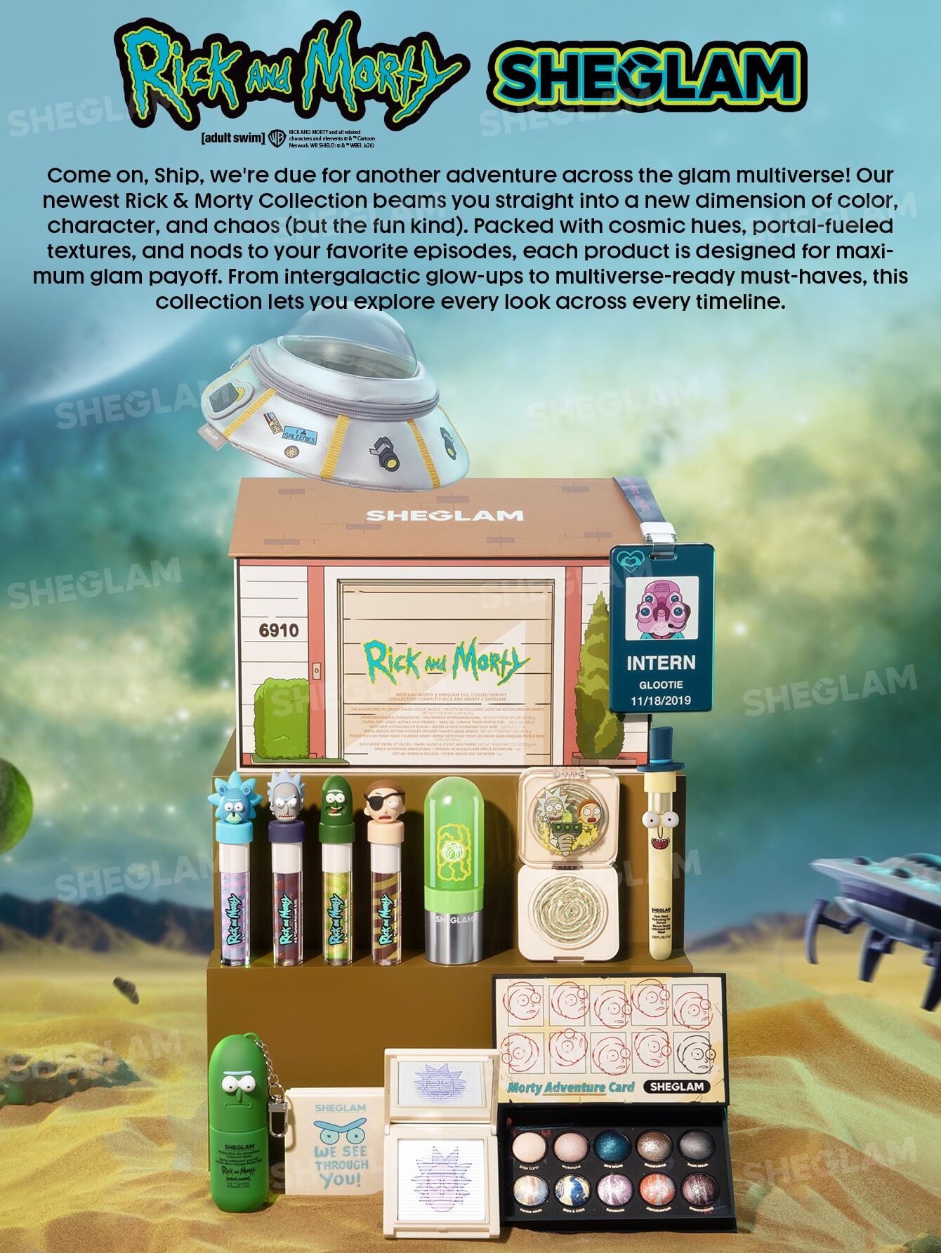 Sheglam Rick and Morty X Pickle Rick No-Rinse Hand Cleanser Spray