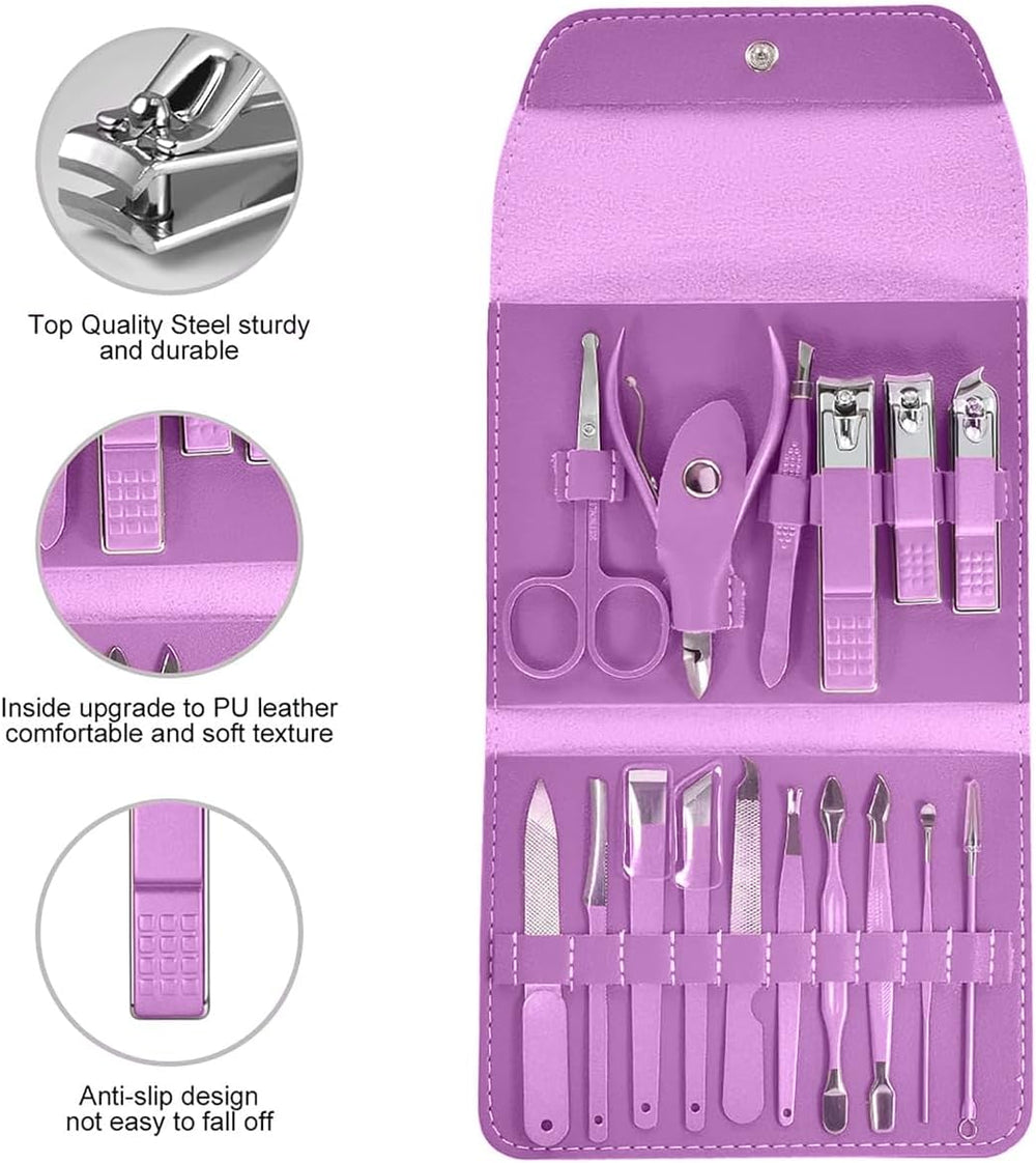 Abou Yousef 16 Piece Manicure Pedicure Nail Care Set