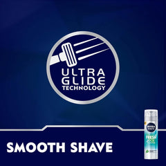NIVEA Men Fresh Kick Shaving Foam 200ml