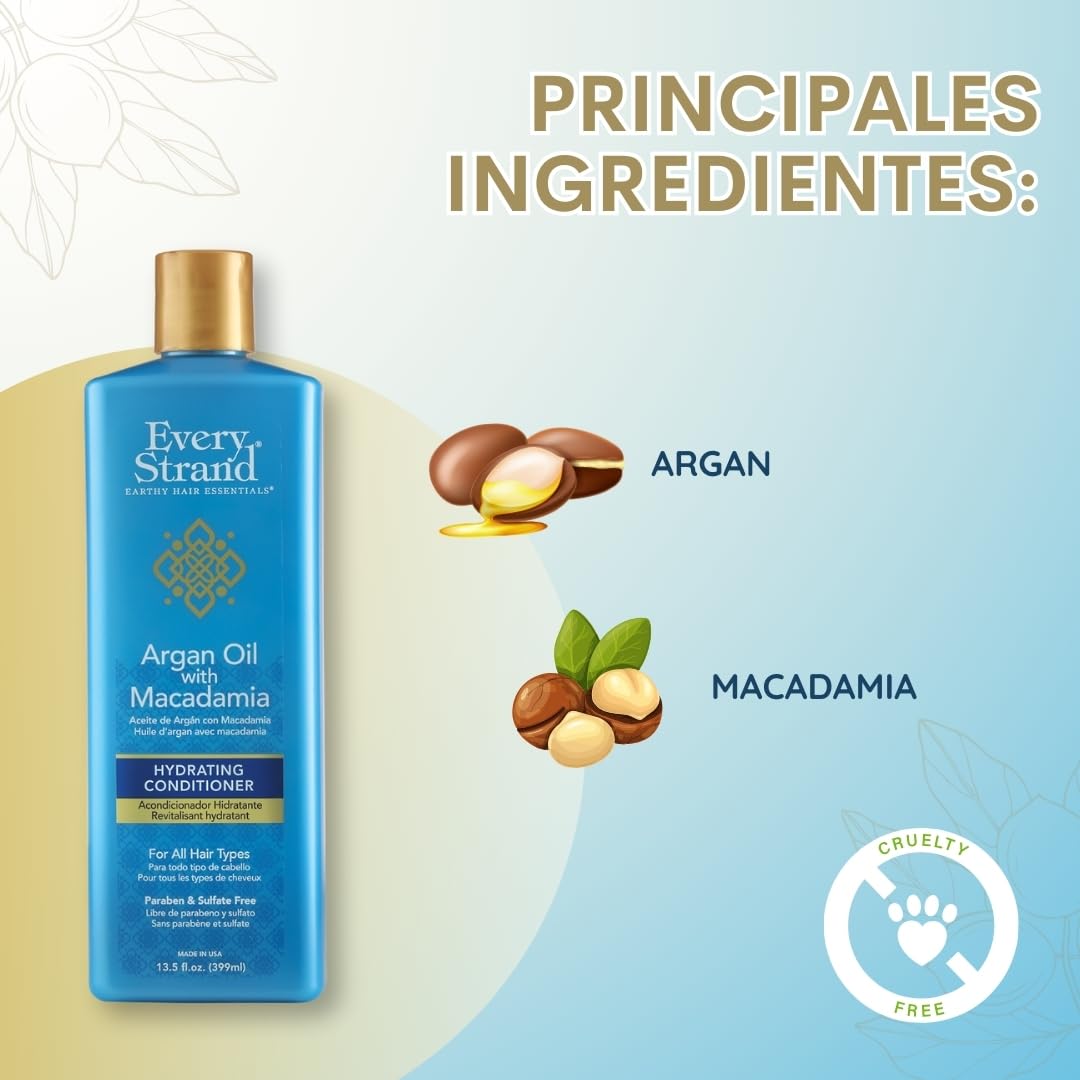 Every Strand Argan Oil With Macadamia Hydrating Conditioner 399ml