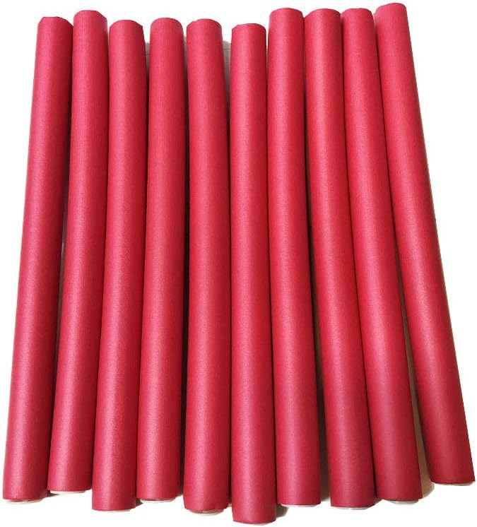 10 Pcs Flexible Curling Rods Twist Foam Hair Rollers 0.5in