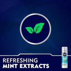 NIVEA Men Fresh Kick Shaving Foam 200ml