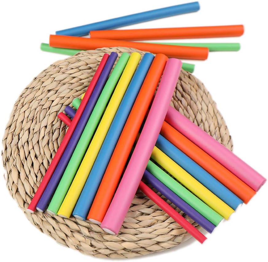 10 Pcs Flexible Curling Rods Twist Foam Hair Rollers 0.3in