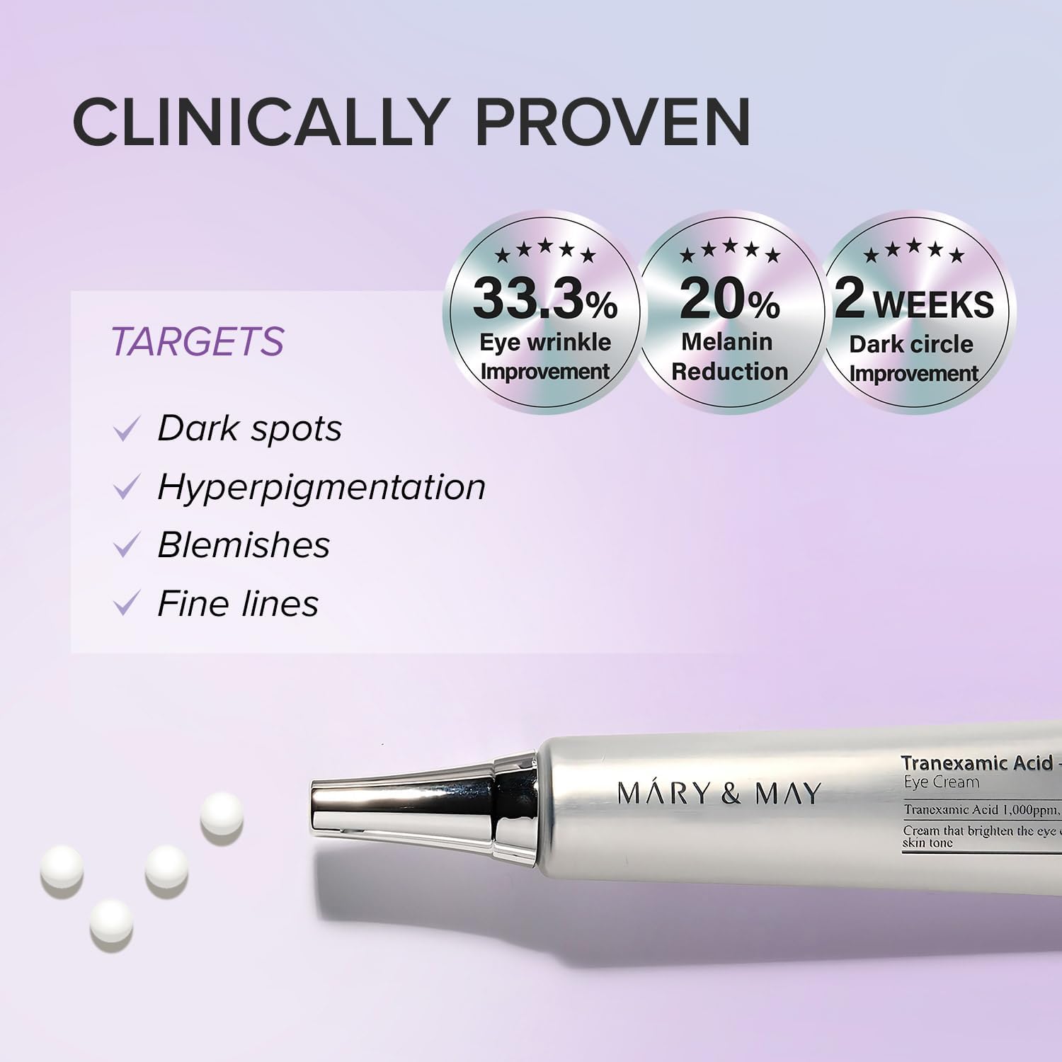 Mary And May Tranexamic Acid + Glutathione Eye Cream 30 g
