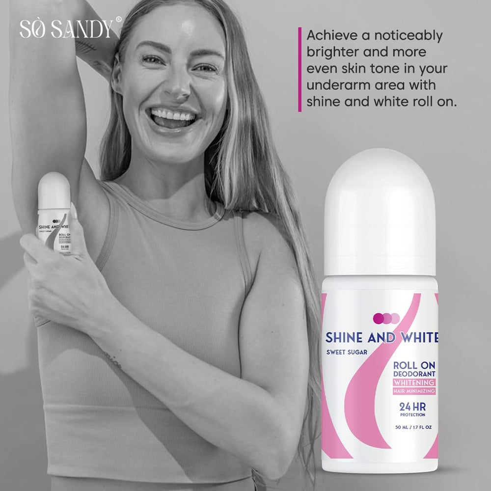SHINE AND WHITE WHITENING ROLL-ON SWEET SUGAR 50ML