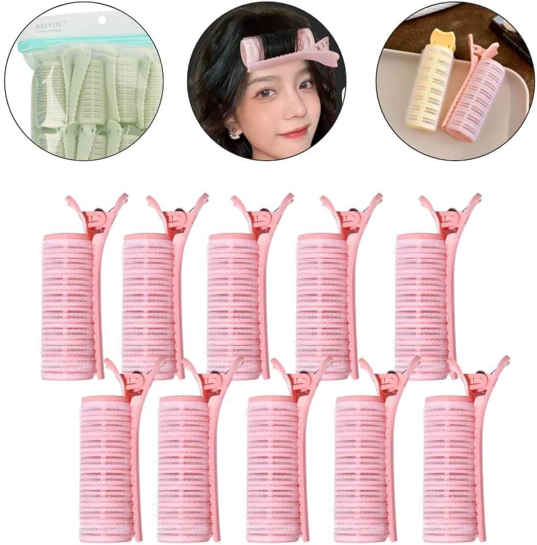 Abou Yousef 10pcs Self Grip Rollers Salon Hair Dressing Curlers