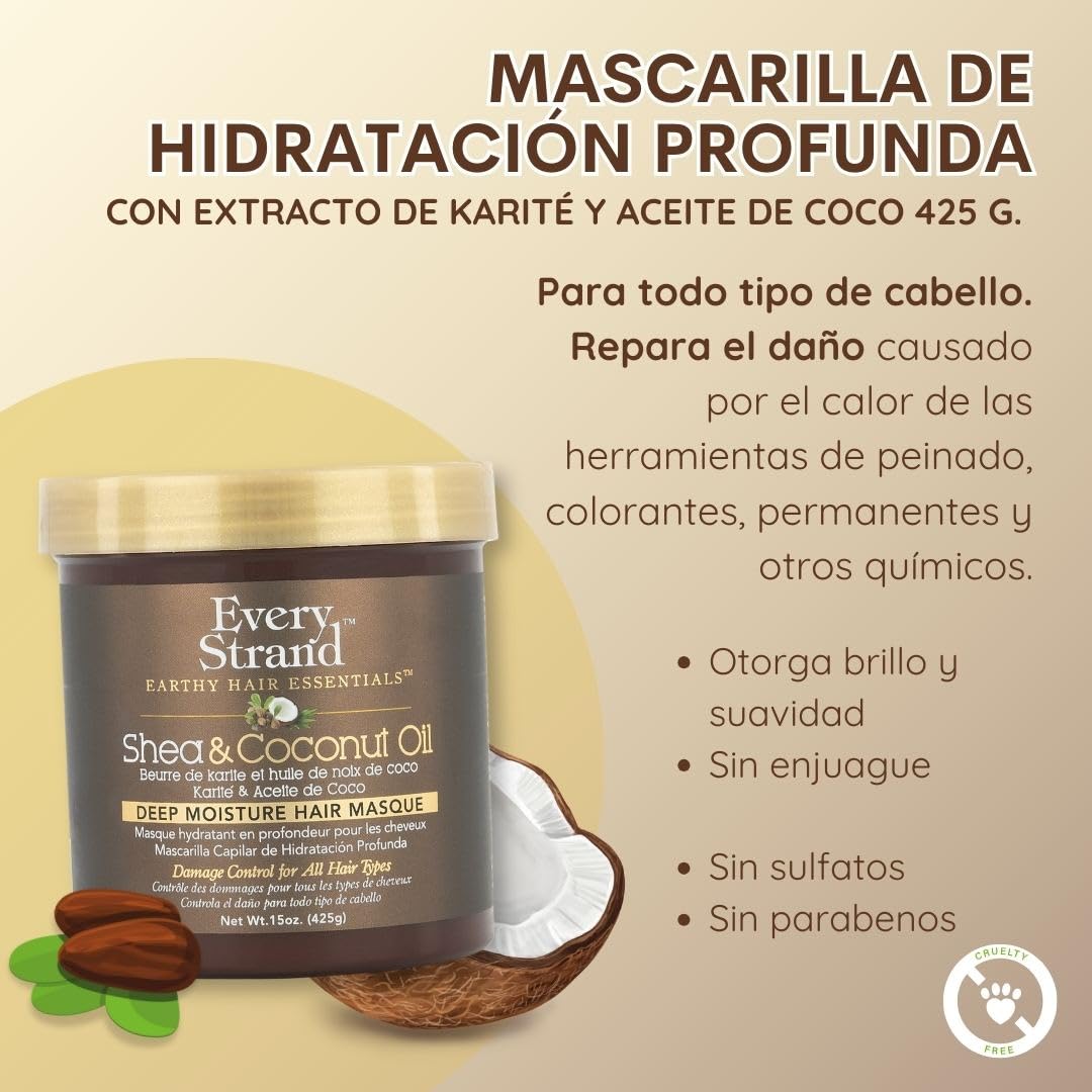 Every Strand Shea and Coconut Oil Deep Moisture Hair Masque 425g