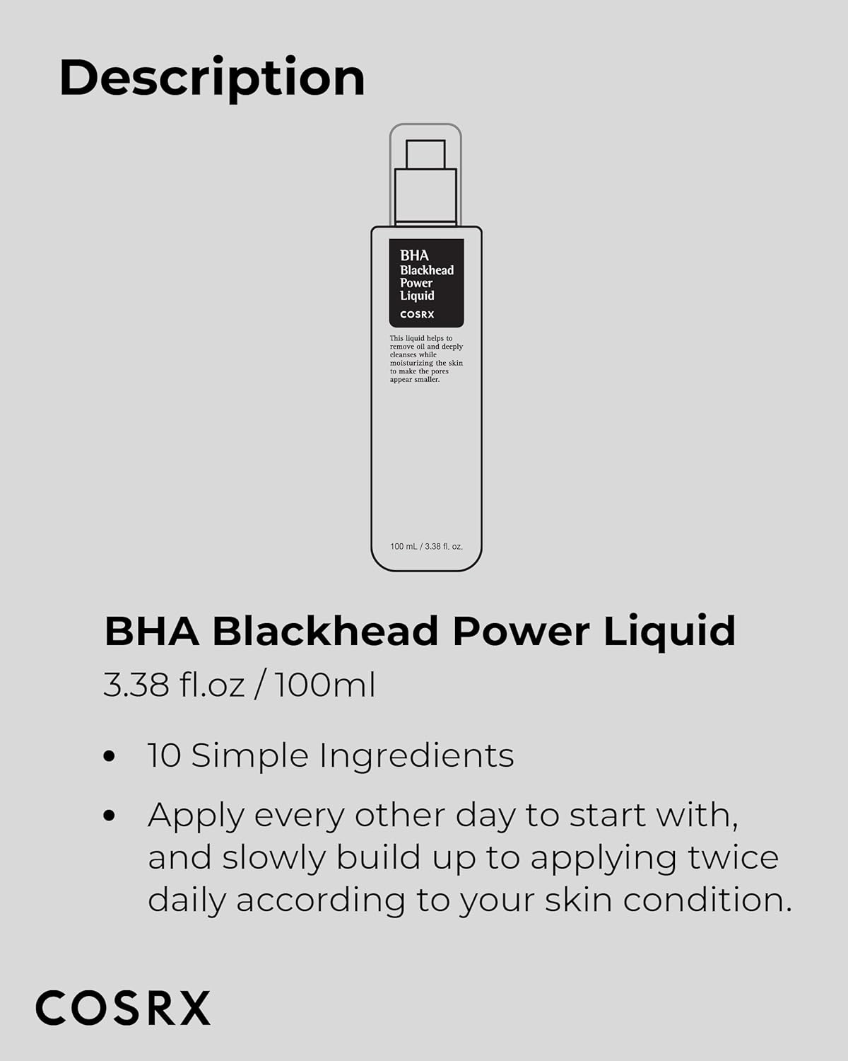 Cosrx BHA Blackhead Power Face Skin Care Liquid 50ml