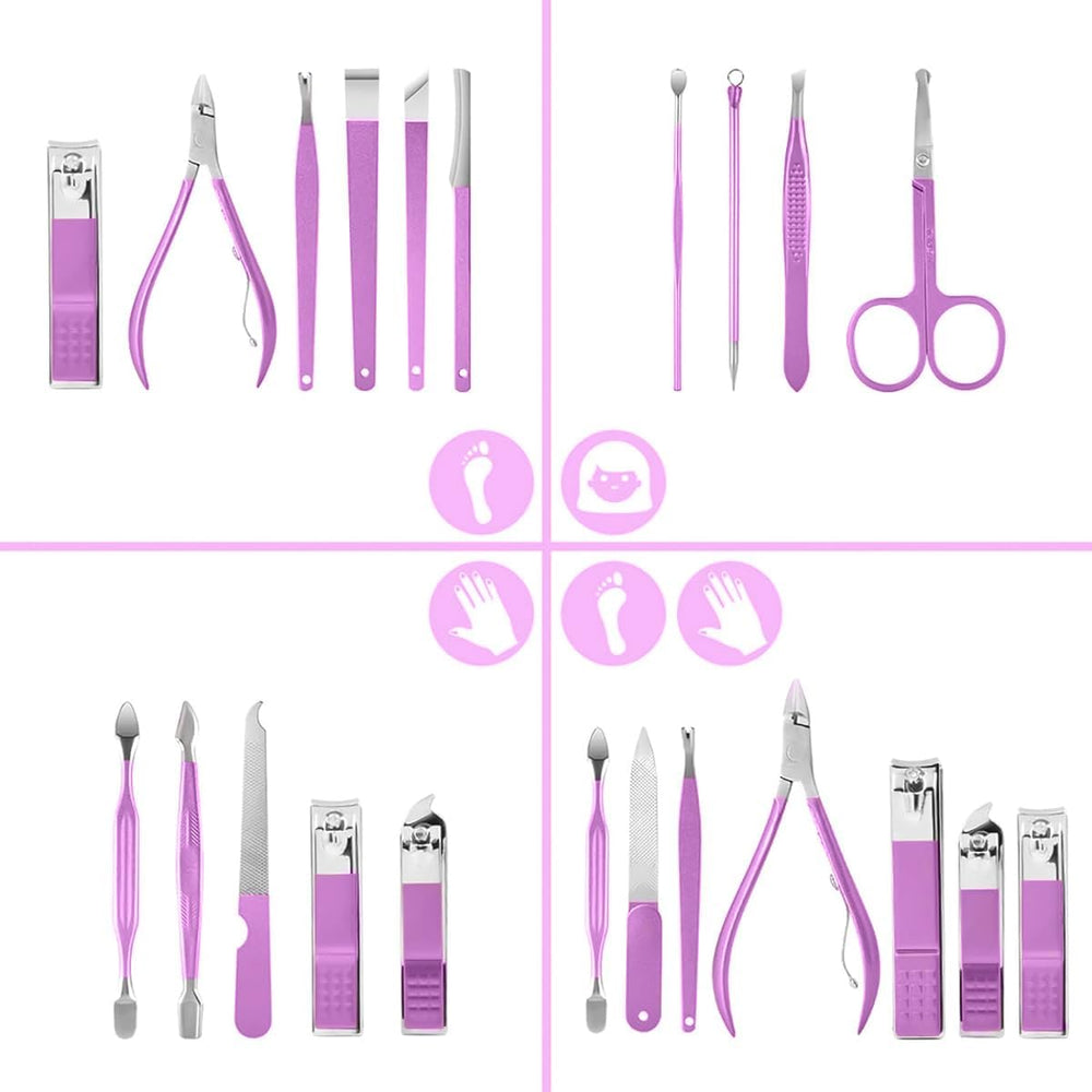 Abou Yousef 16 Piece Manicure Pedicure Nail Care Set