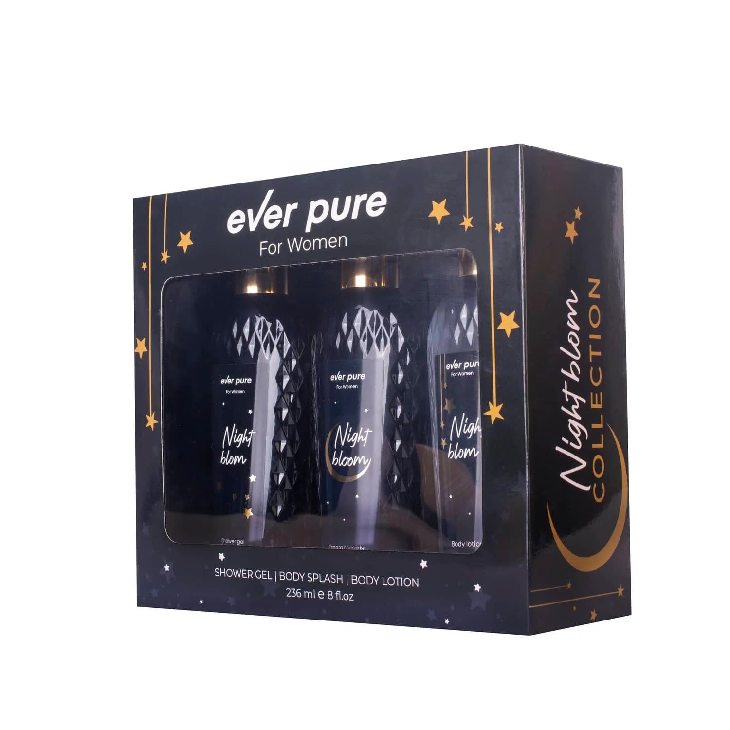 Box Ever Pure Night Blom Body Lotion + Body Splash + Shower Gel 236ml