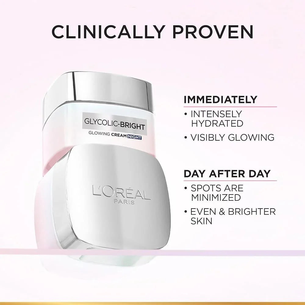 LOreal Paris Glycolic Bright Glowing Cream Night 50ML