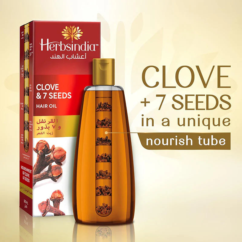 Herbsindia Hair Oil with Cloves and 7 Seeds 180ml