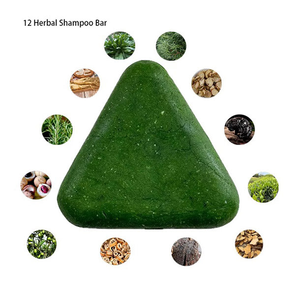 Nature Seven Green Hair Soap with 12 Natural Extracts