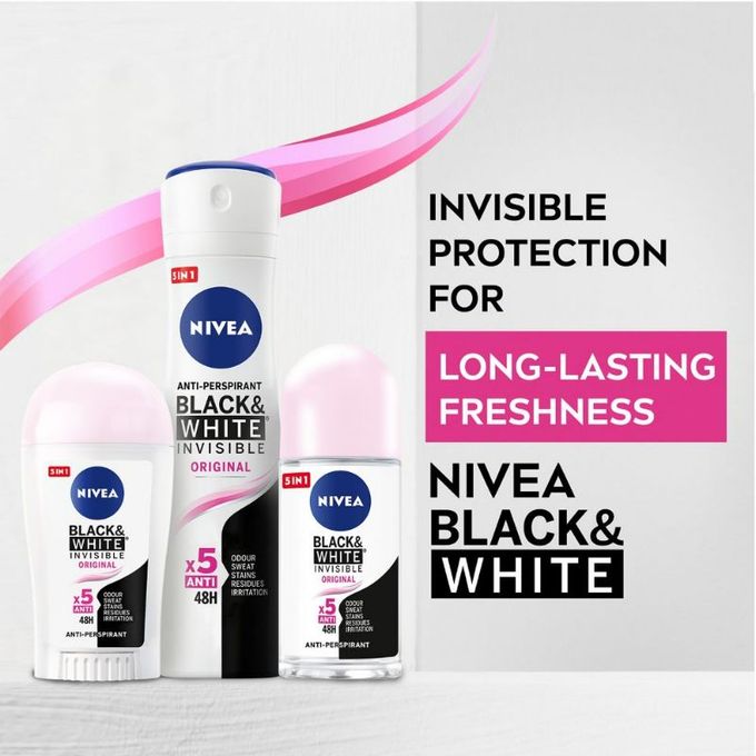 NIVEA Roll-on Invisible Black White Original For Women 50ml