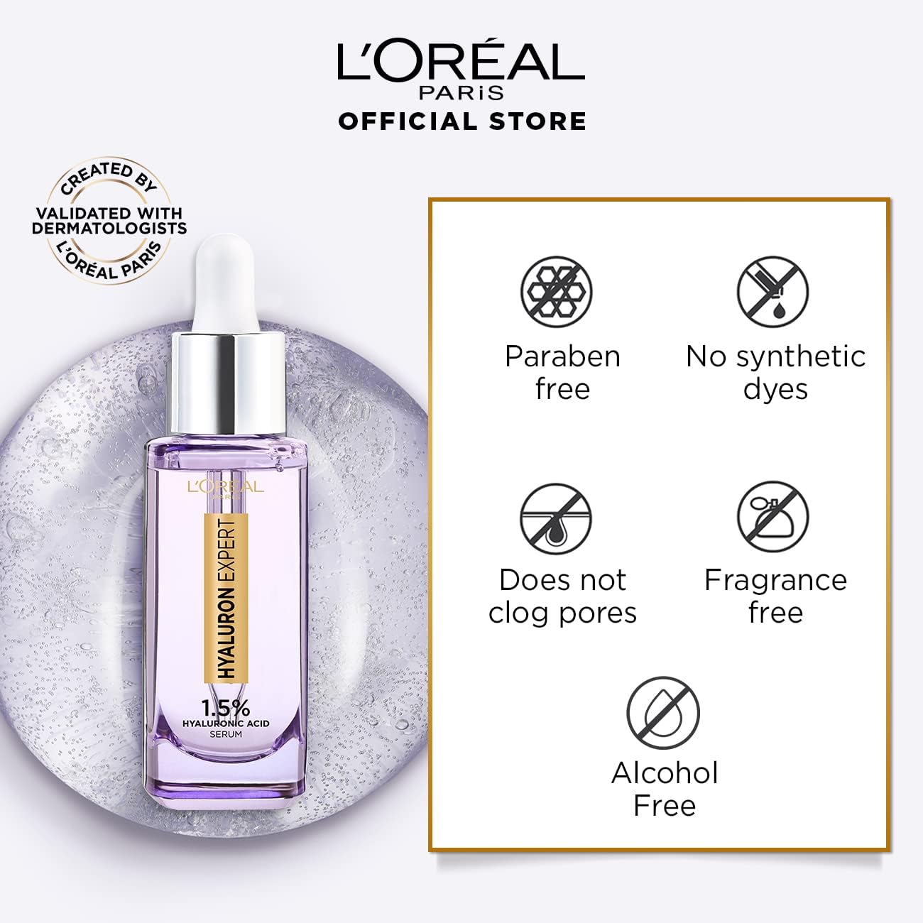 LOreal Paris Hyaluron Expert 1.5% Hyaluronic Acid Serum - 30ml
