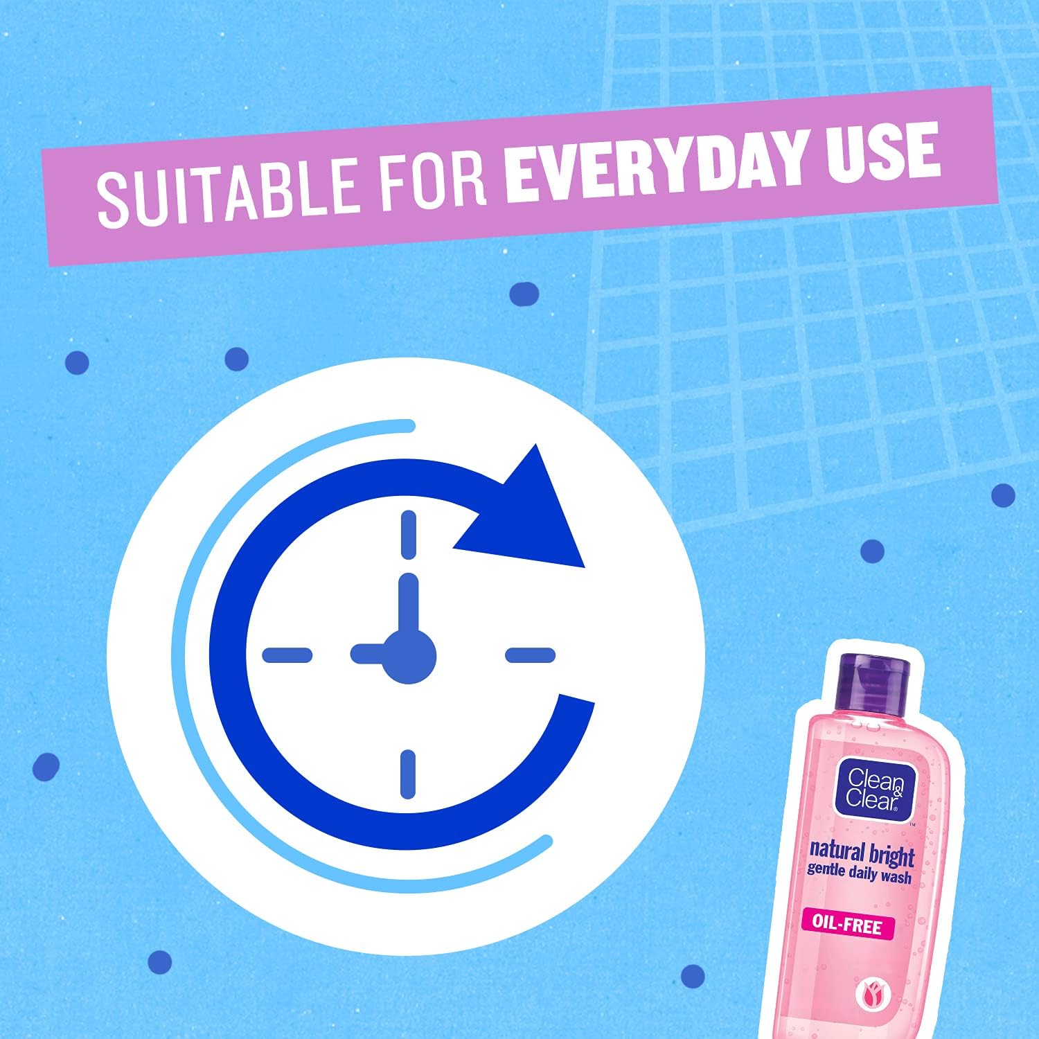 Clean and Clear natural bright gentle daily wash 50ml 10% discount