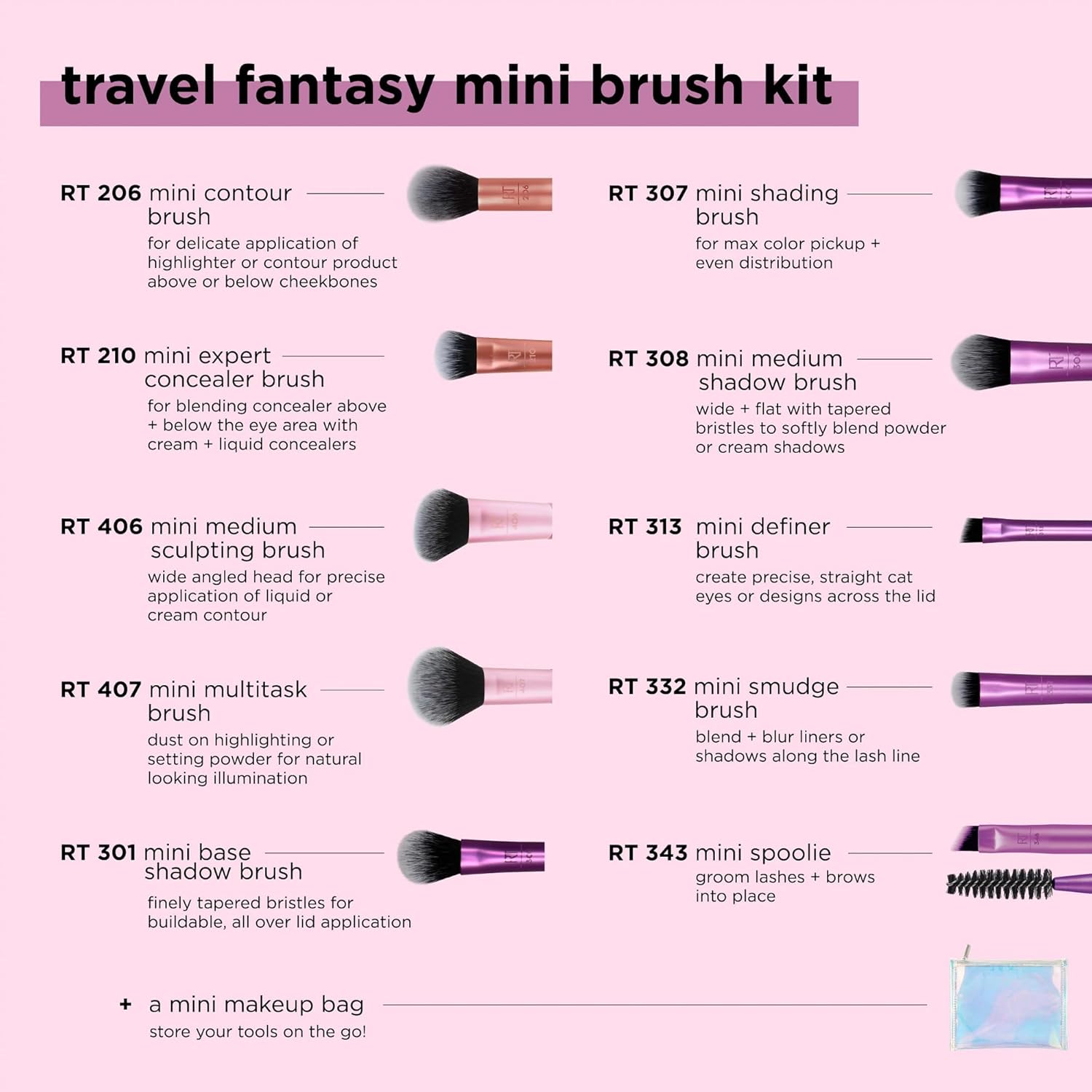 Real Technique Travel Fantasy Mini Brush Kit