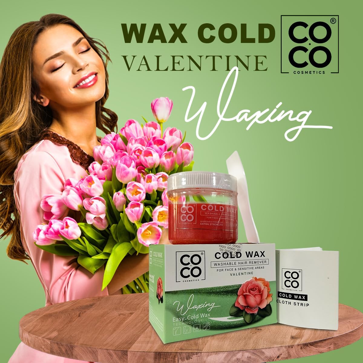 Coco Cold Wax Washable Hair Remove Valentine 250 gm