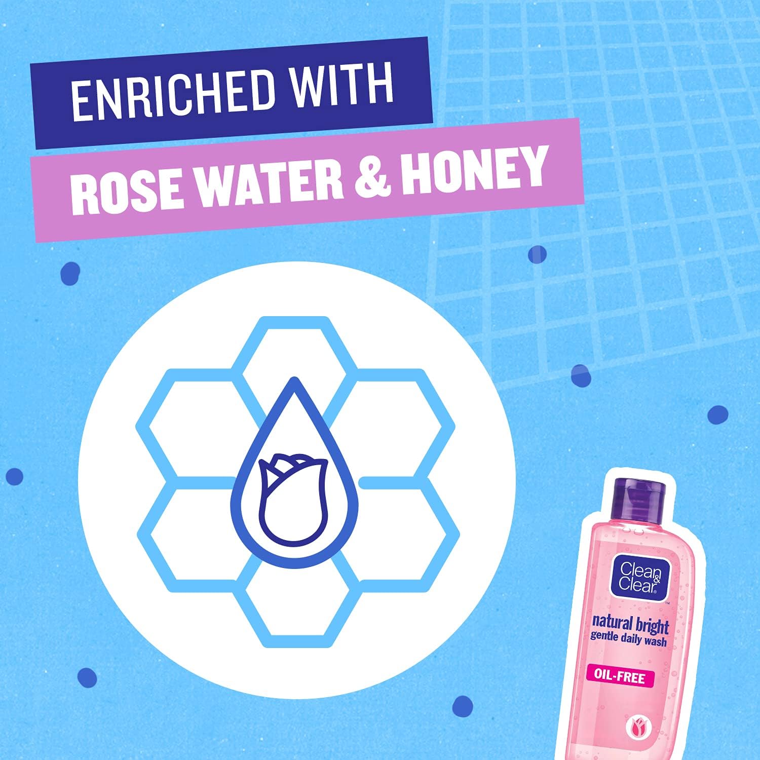 Clean and Clear natural bright gentle daily wash 50ml 10% discount