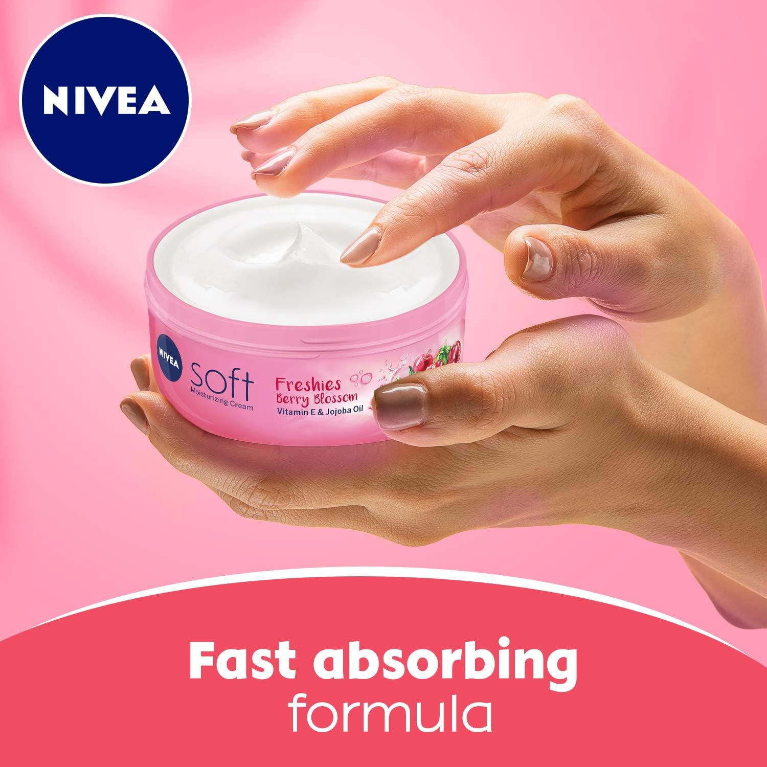 Nivea Soft Freshies Cream Berry Blossom Jar 100ml