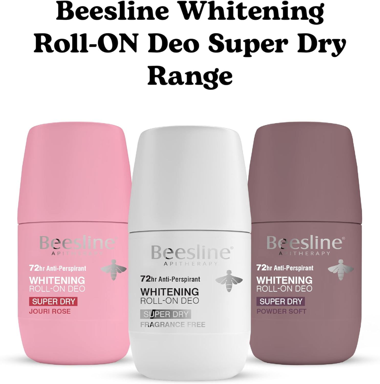 Beesline whitening roll on super dry powder soft 50ml 1+1