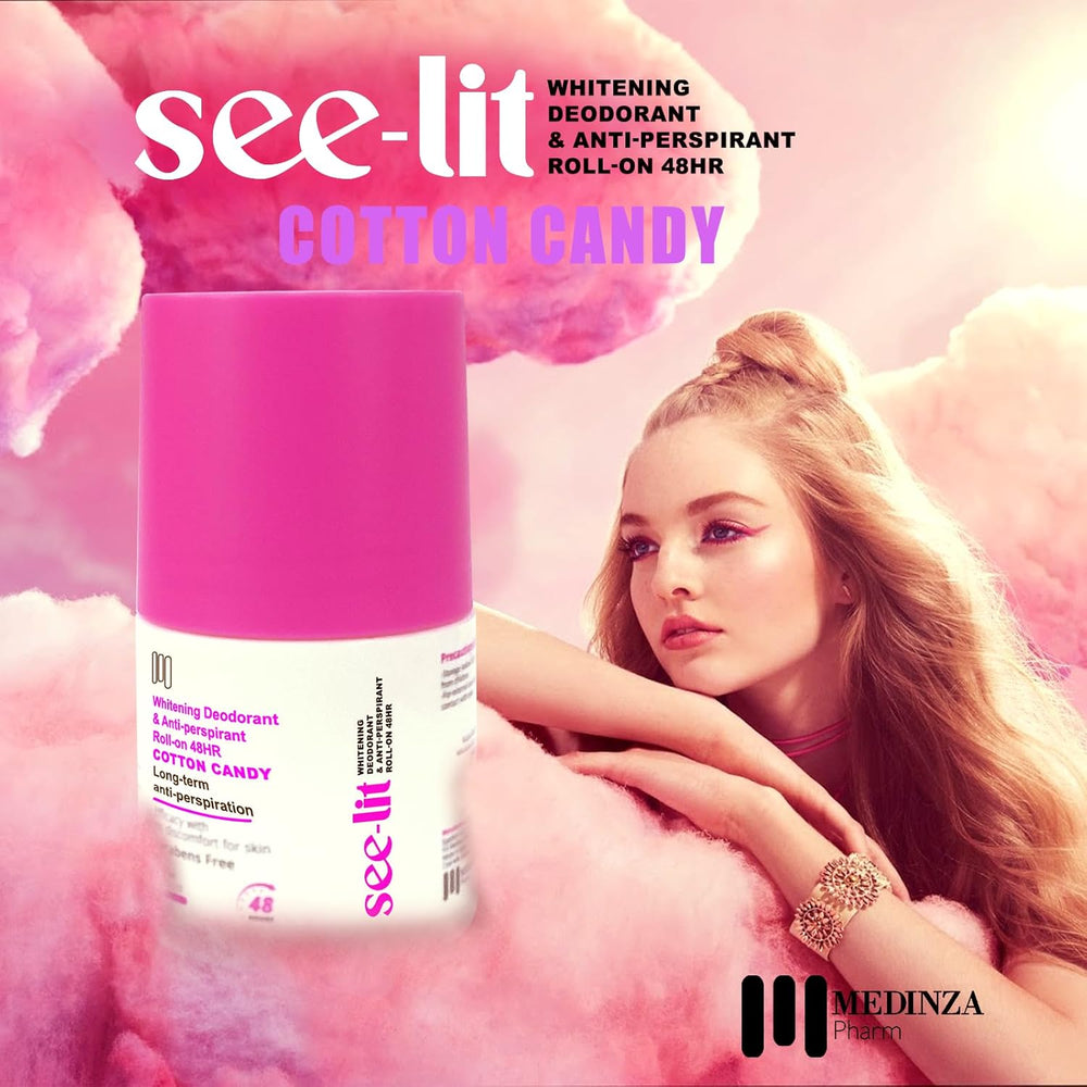 See Lit Whitening Deodorant Roll On Cotton Candy 50ml 1+1