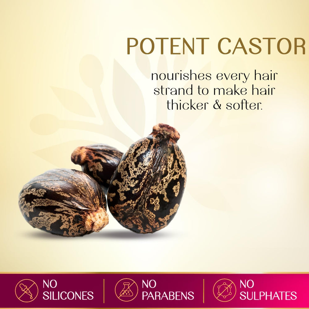 Herbsindia Castor and 7 Seeds Hair Oil With Nourish Tube 180ml